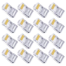 100 PCS Connecteurs de connecteurs de câble Ethernet conjoints