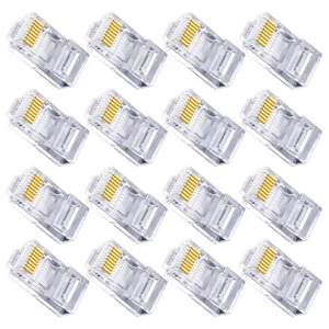 100 PCS Connecteurs de connecteurs de câble Ethernet conjoints