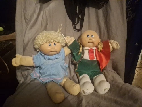 1984 Cabbage Patch Doll W/ Blue Dress, 1985 Cabbage Patch Matador