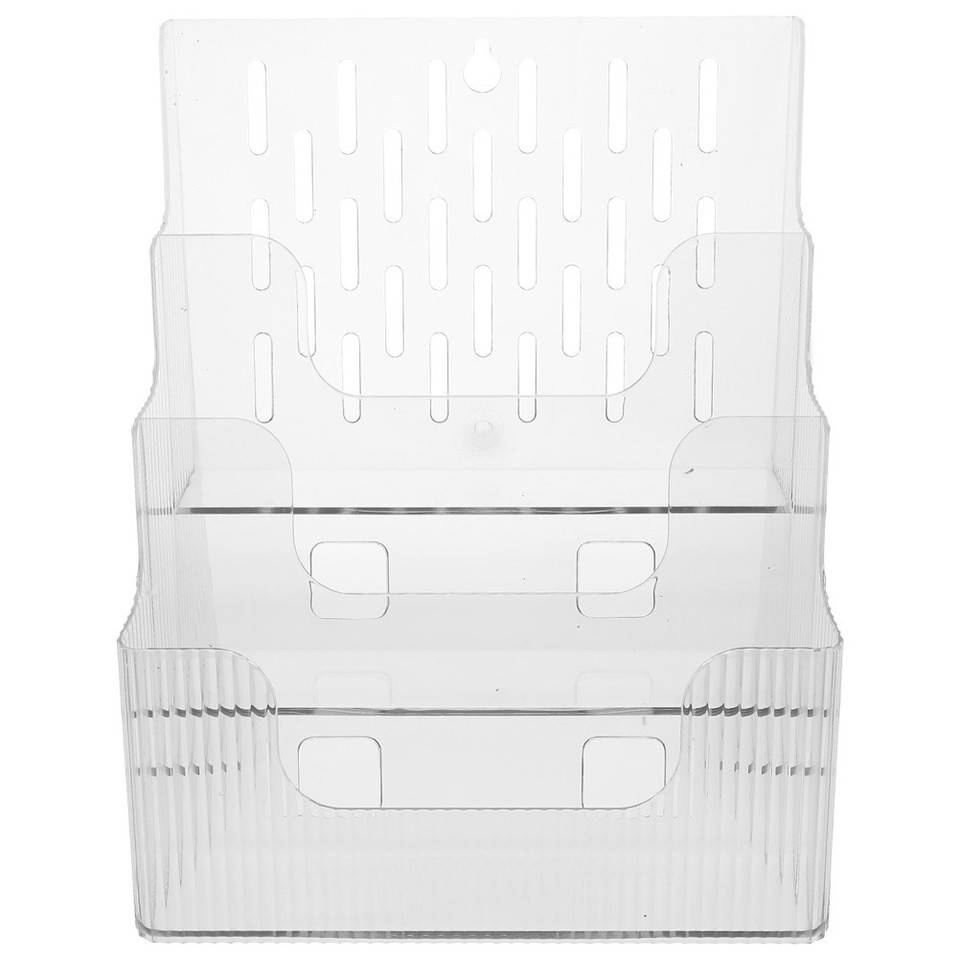 Tabletop Magazine Rack File Holder Transparent Magazine Holder Brochure ...