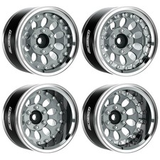 GLOBACT Aluminum 1.9 Inch Beadlock Wheels Adjustable Inch, Titanium