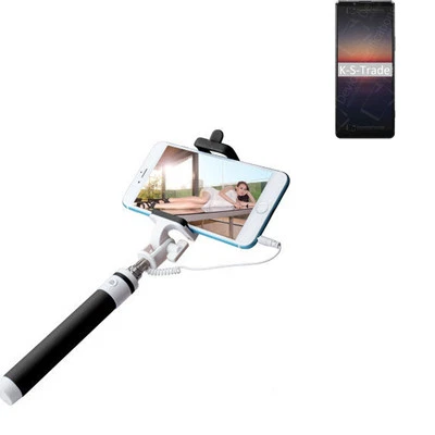 Selfie bâton / Selfie-Stick pour Sony Xperia 1 II, noir Manfrotto, perche téle - Photo 1/4