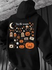 Men's & Women's 'Tis the Season Halloween Hoodie Sweatshirt - Spooky Cute Pumpki