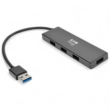 TRIPP-LITE 4-Port Portable Slim USB 3.0 Super Speed Hub w/Built In Cable