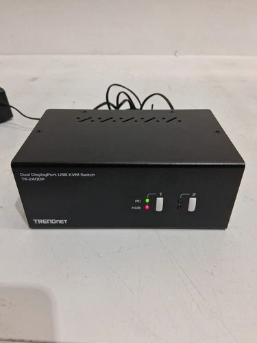 KVM Switch TRENDnet 2-Port Dual Monitor DisplayPort  with Audio - 2-Port USB 2.0