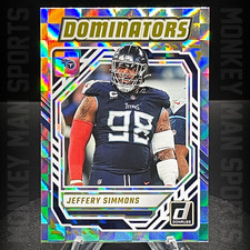 2025 Donruss Football - Jeffery Simmons - DOMINATORS #DOM-JSS TITANS MINT