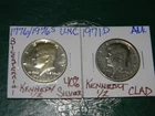 1776-1976 S KENNEDY HALF UNC 40% SILVER BICENTENNIAL & 1971 D Kennedy Half