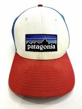 Patagonia Hat Cap Snap Back Adult One Size Red White Blue Trucker Fitz Roy