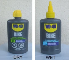 WD-40 Bicycle Chain Lube, Dry or Wet Lubricant, 118mL, 4oz