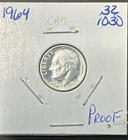 1964 Proof Cameo Roosevelt Silver Dime