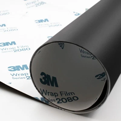 3M Wrap Film Series 2080 Car Wrapping Blackout Folie Autofolie M12 Schwarz Matt - Bild 1 von 4