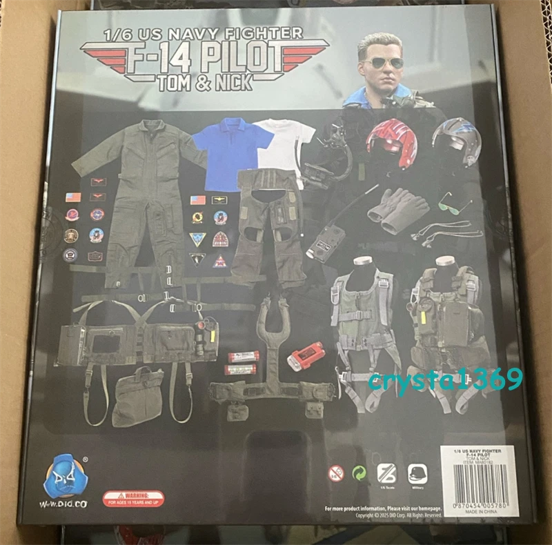 DID MA80182 1/6 US Navy Fighter F-14 Pilot Tom & Nick Action Figure Collectibles - Image 2 of 4