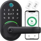 Yamiry Fingerprint Smart Door Handle Lock Keypad Keyless Entry Deadbolt App