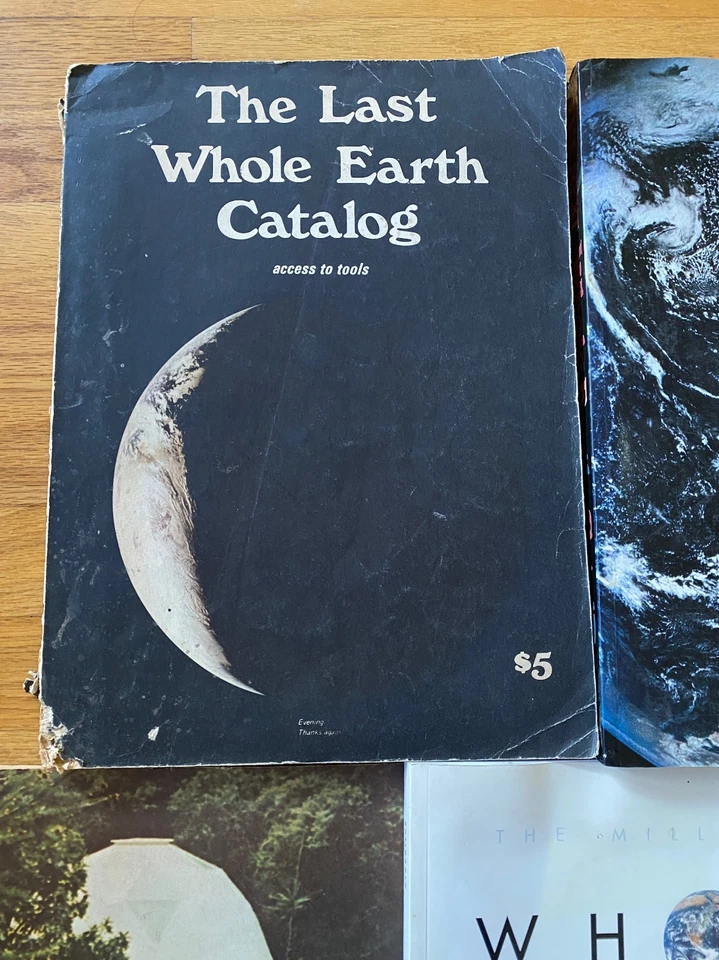 Lot of 4 Whole Earth Catalogs + Domebook 2 Resource Guide Stewart Brand 70s 80s Foto 2 de 4