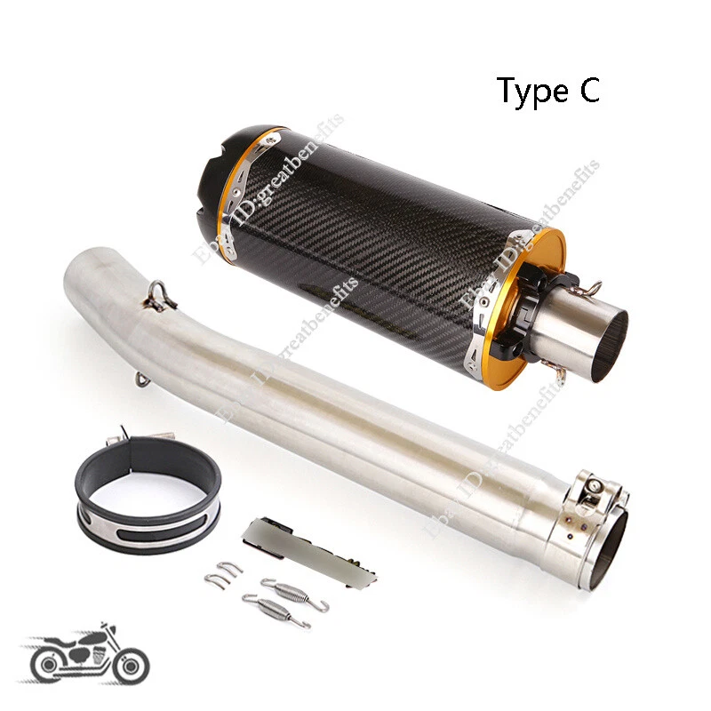 Tubo de escape de enlace medio deslizable 51 mm silenciador escape para Suzuki GSXR1000 2005 2006 Foto 4 de 4