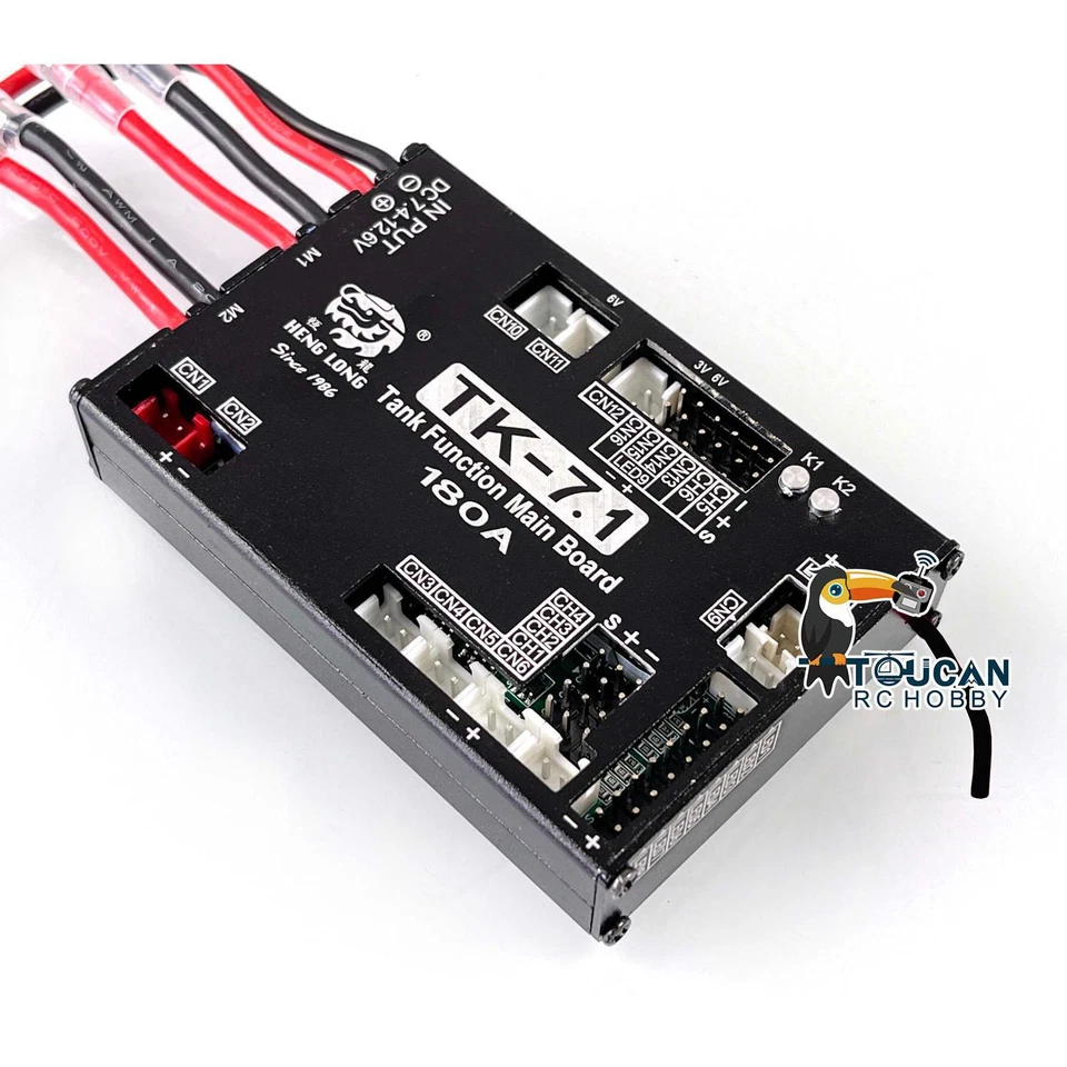 2.4Ghz Henglong 1/16 RC Tank 7.1 Generation Transmitter Main Board Bind Wire DIY - Image 4 of 4