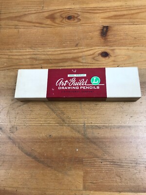 Vintage Art-Guild Drawing Pencils Linton-1400 Complete Box of 9
