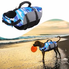 Pet Dog Life Jacket Vest Clothes Life Vest Collar Harness Pet Dog Swimming Summe