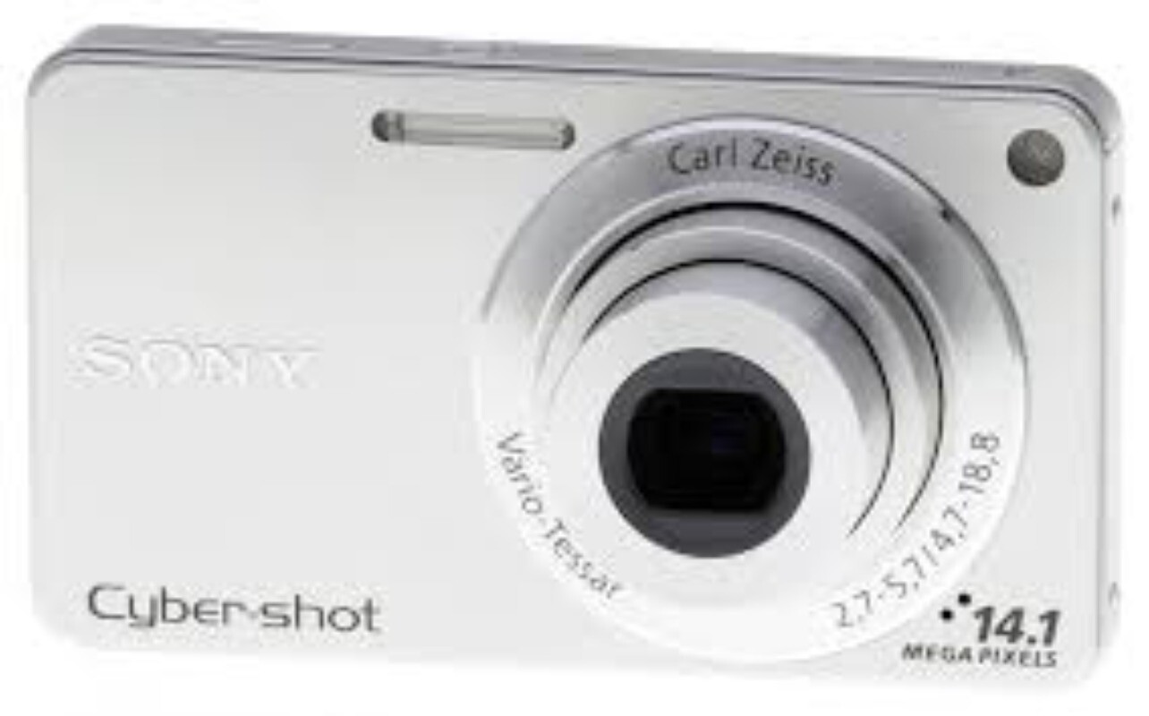 Sony Cyber-Shot DSC-W350 14.1MP 4x Zoom Silver Digital Camera 90% New