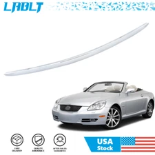 LABLT Plastic Front Hood Chrome Moulding Bonnet Trim For 2002-2010 Lexus SC430