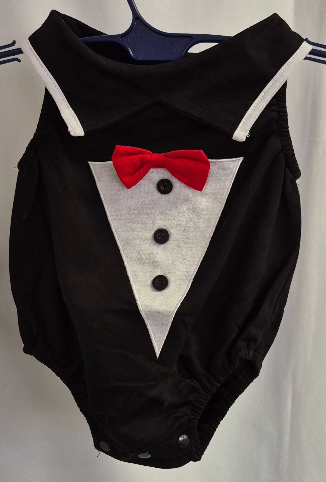 Kids Tales 3-Piece Halloween Costume & Babygrow Grey/Black 80cm NWT image 8