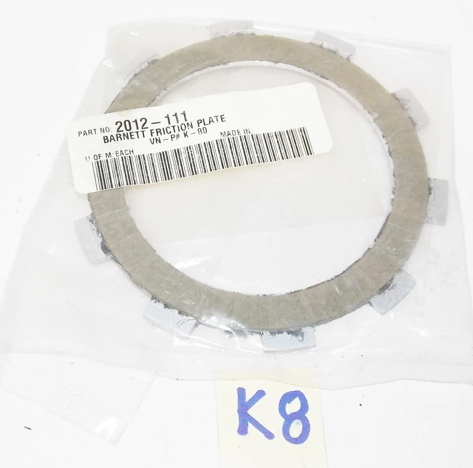 Kawasaki KH100 KH 100 Barnett 1995 1996 1997 embrague disco de fibra 2012-111 Foto 2 de 2