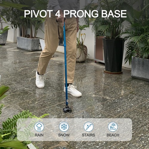 Foldable Walking Cane for Men & Women,Adjustable,Lightweight,Self Standing Pivot - Picture 13 of 37