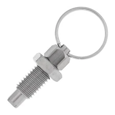Retractable Indexing Spring Plunger M12 x 8mm Stainless Steel Loaded Pin Bolt