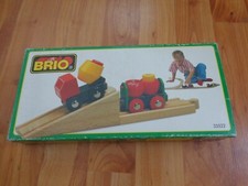 VINTAGE BRIO 1990'S WOODEN TRAIN RAILWAY 33522 CONCRETE TRANSPORTER CEMENT MIXER