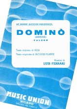 Spartito musicale Dominò valzer per canto mandolino o fisarmonica
