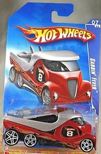 2009 Hot Wheels #73 HW Racing 7/10 CABBIN' FEVER Red Variant w/White Pr5 Spoke