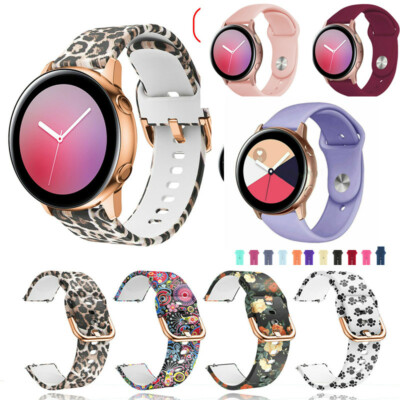 For Samsung Galaxy Watch Active 2 42 40 44mm Sport Silicone Band Bracelet Strap