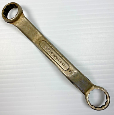Vintage Barcalo Buffalo Deep Short Offset Box End Wrench 11/16'' x 5/8'' USA 12PT