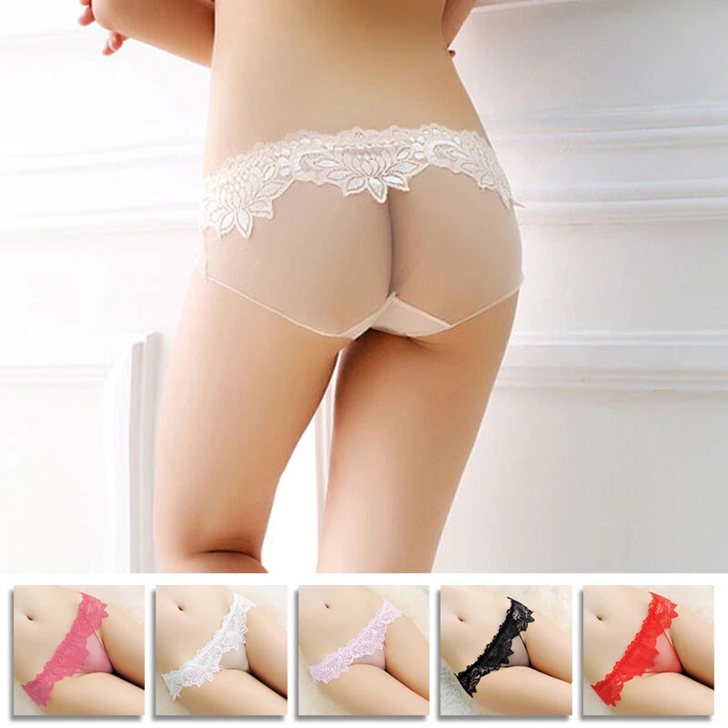 String See Through Womens Panties Naughty Lace Underwear