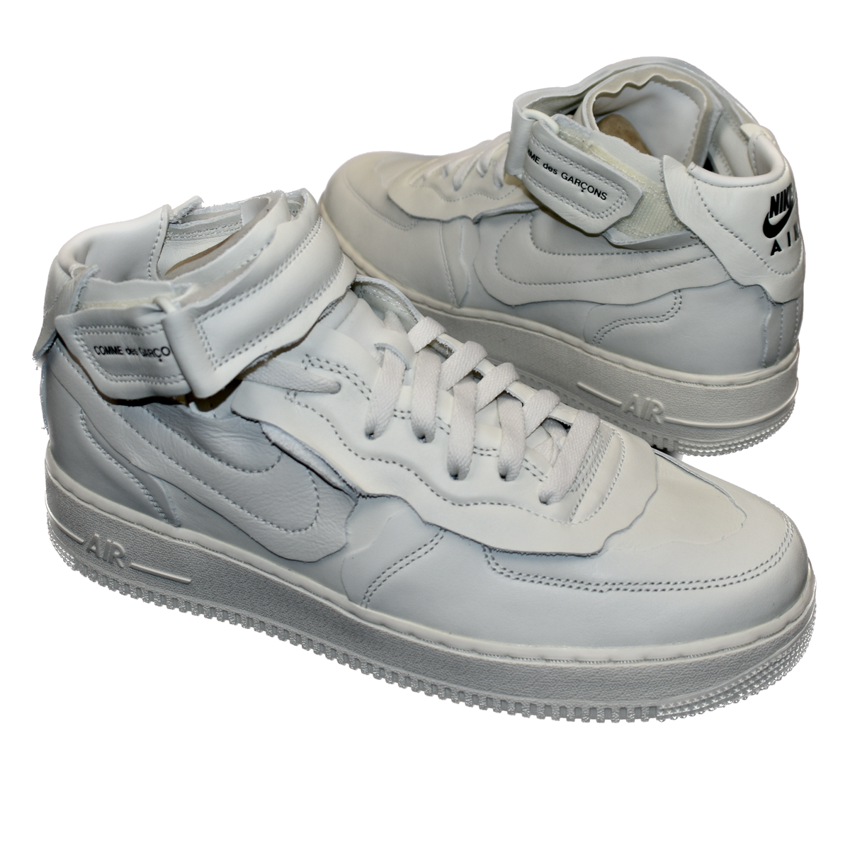 NWT Comme des Garcons Nike Air Force 1 Mid CDG Sail White NWT Comme des Garcons Nike Air Force 1 Mid CDG Sail White