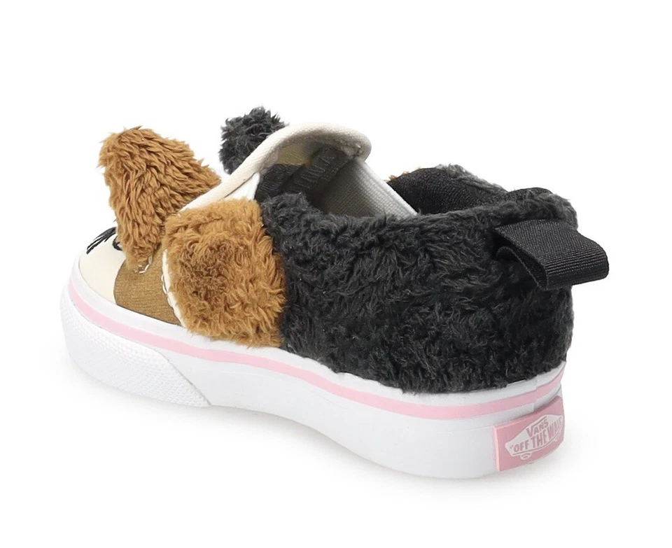 Vans Asher V Infante Niño Pequeño Zapatos Tenis Sin Cordones Calico Gatito Gatito 2T 2 Foto 4 de 4