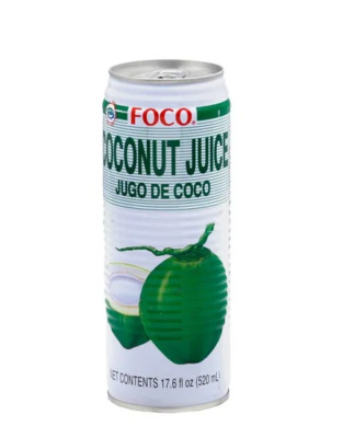 FOCO COCO 17.6 OZ Cans (Pack of 24)   Coconut Water