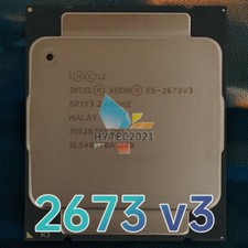 Intel Xeon E5-2673 V3 SR1Y3 2.4GHz 12Cores 105W LGA2011-3 CPU Processor