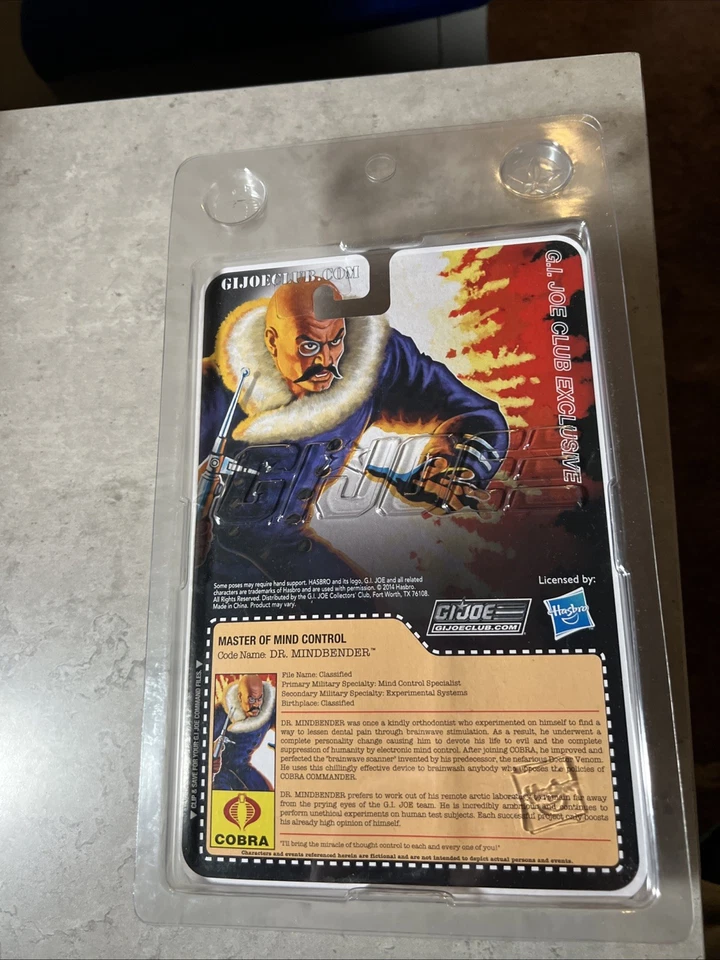 GI Joe 2014 Collectors Club Exclusive Master of Mind Control Dr. Mindbender MOC - Image 4 of 4