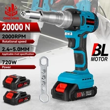 Electric Rivet Nut Gun Cordless Riveting Tool Brushless Rivet Nut Drill Tool Kit