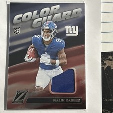 2024 Malik Nabers Zenith Color Guard Jersey! RC! Giants! LSU! Hit! Mem!