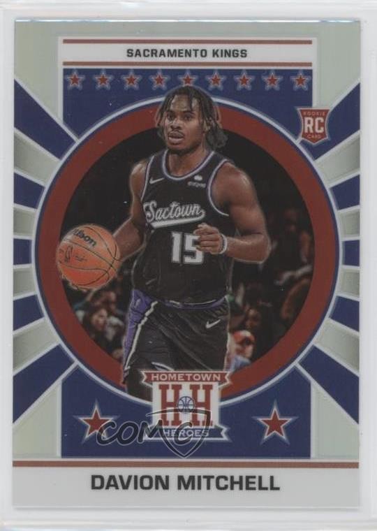 2021 Chronicles Hometown Heroes Optic Silver Davion Mitchell #654 Rookie RC 0qc1