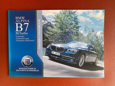 BMW ALPINA B7 BiTurbo Owners Manual Handbook Supplement F01 F02 Japanese JDM