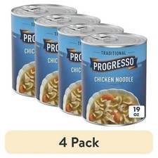  4 pack Progresso Traditional Chicken Noodle Canned Soup, 19 oz
