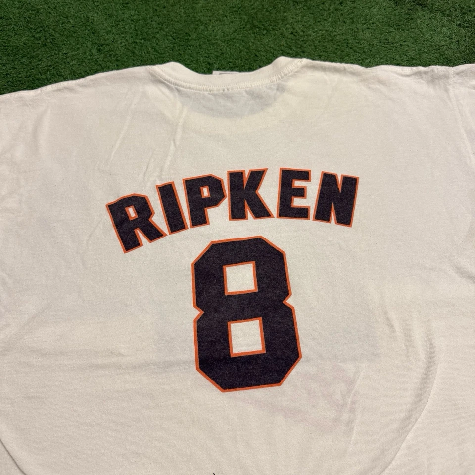 Camiseta gráfica vintage años 90 Baltimore Orioles Cal Ripken #8 para hombre talla: XL Foto 2 de 4