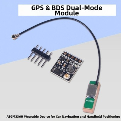 ATGM336H Black GNSS Module 13.1x15.7mm for Portable Navigation Devices