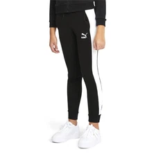 PUMA Classics T7 Track Pants Youth Girls Black Casual Athletic Bottoms 53251301