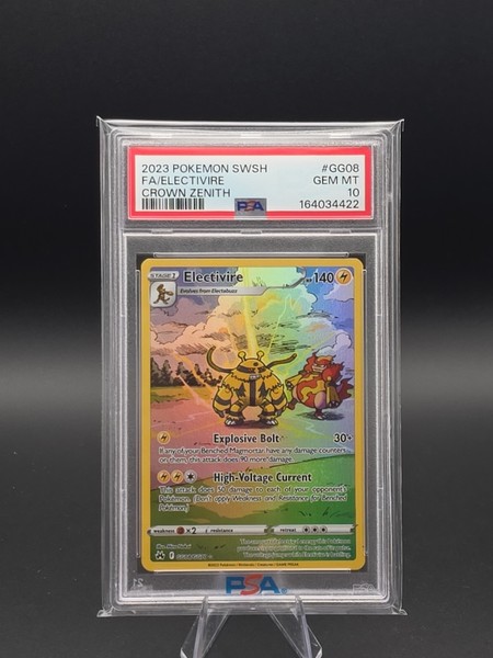 2023 Pokemon SWSH Crown Zenith Electivire Galarian Gallery #GG08/GG70 PSA 10