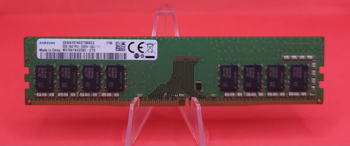 Samsung PC4-21300 (DDR4-2666) Bus Speed Computer RAM 8 GB Capacity