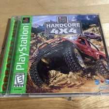 TNN Motorsports Hardcore 4x4 (PS1 PlayStation 1, 1996) Complete w/ Manual CIb